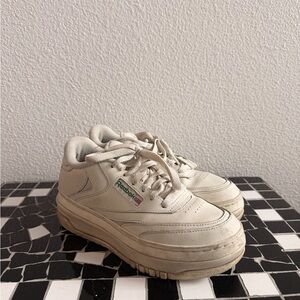 Reebok Off-White Platform Shoes